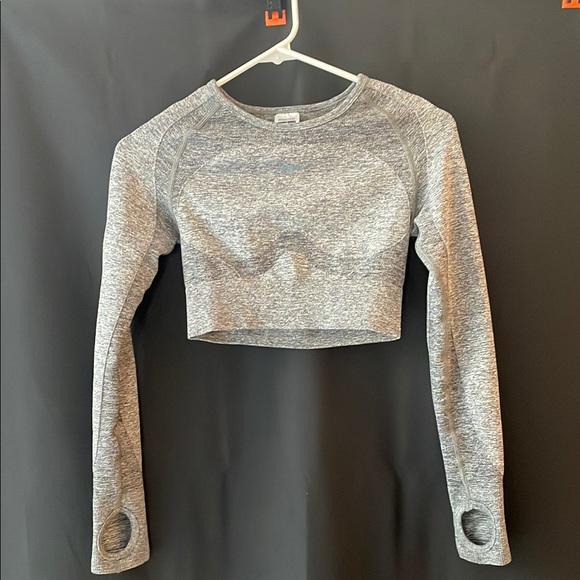 Gray Long Sleeve Women's Top - Picture 1 of 1